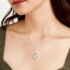 Jewellery Angels Whisper | Coin Charm Silver Plated Necklace