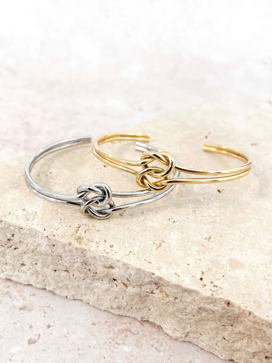 Jewellery Angels Whisper | Double Twist Bangle Gold