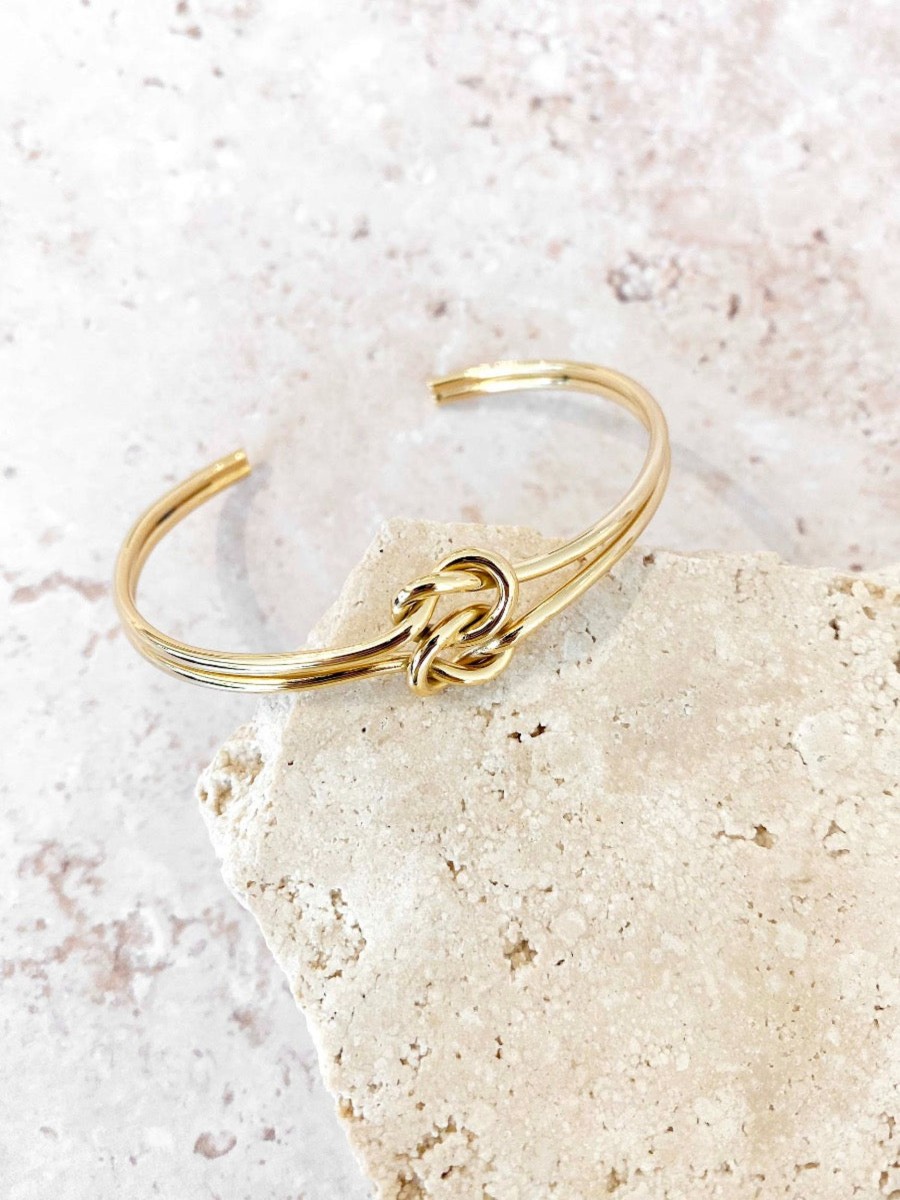 Jewellery Angels Whisper | Double Twist Bangle Gold