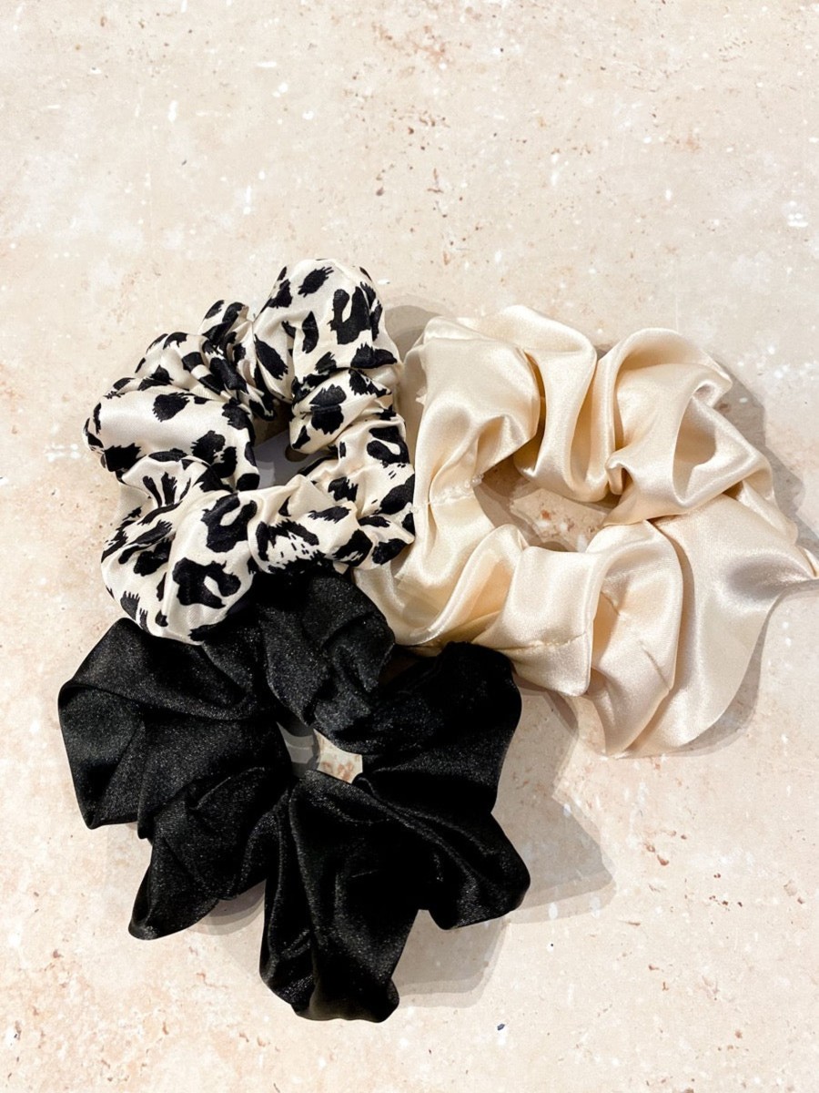 Hair Accessories Angels Whisper | Satin Scrunchies Trio Set