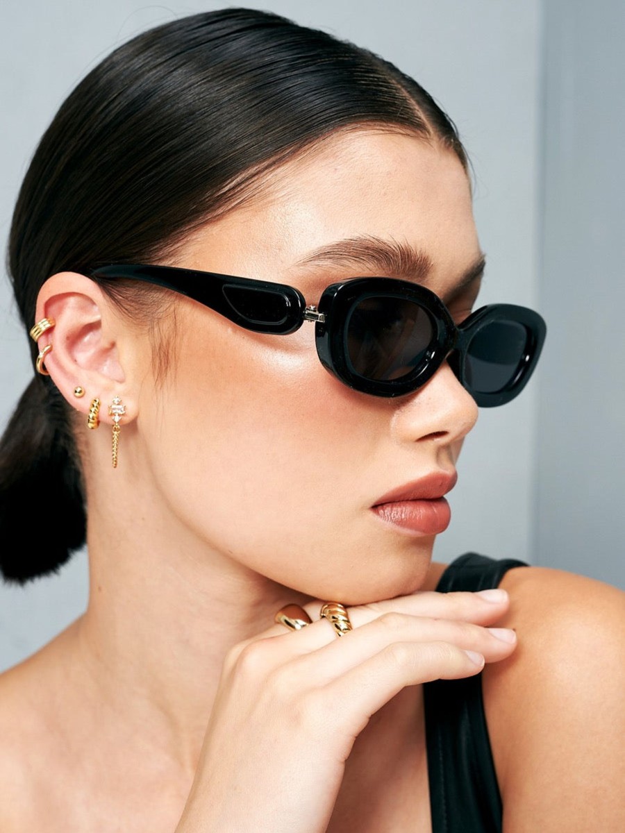 Other Angels Whisper | Cadie Oval Retro Sunglasses