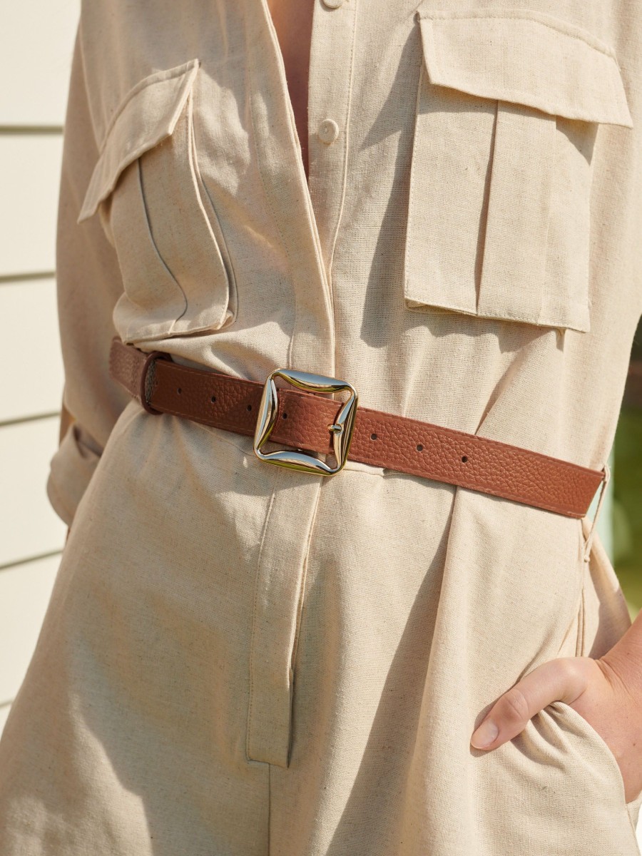 Other Angels Whisper | Matte Maison Square Buckle Belt