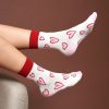 Other Angels Whisper | Valentine Hearts Long Crew Socks