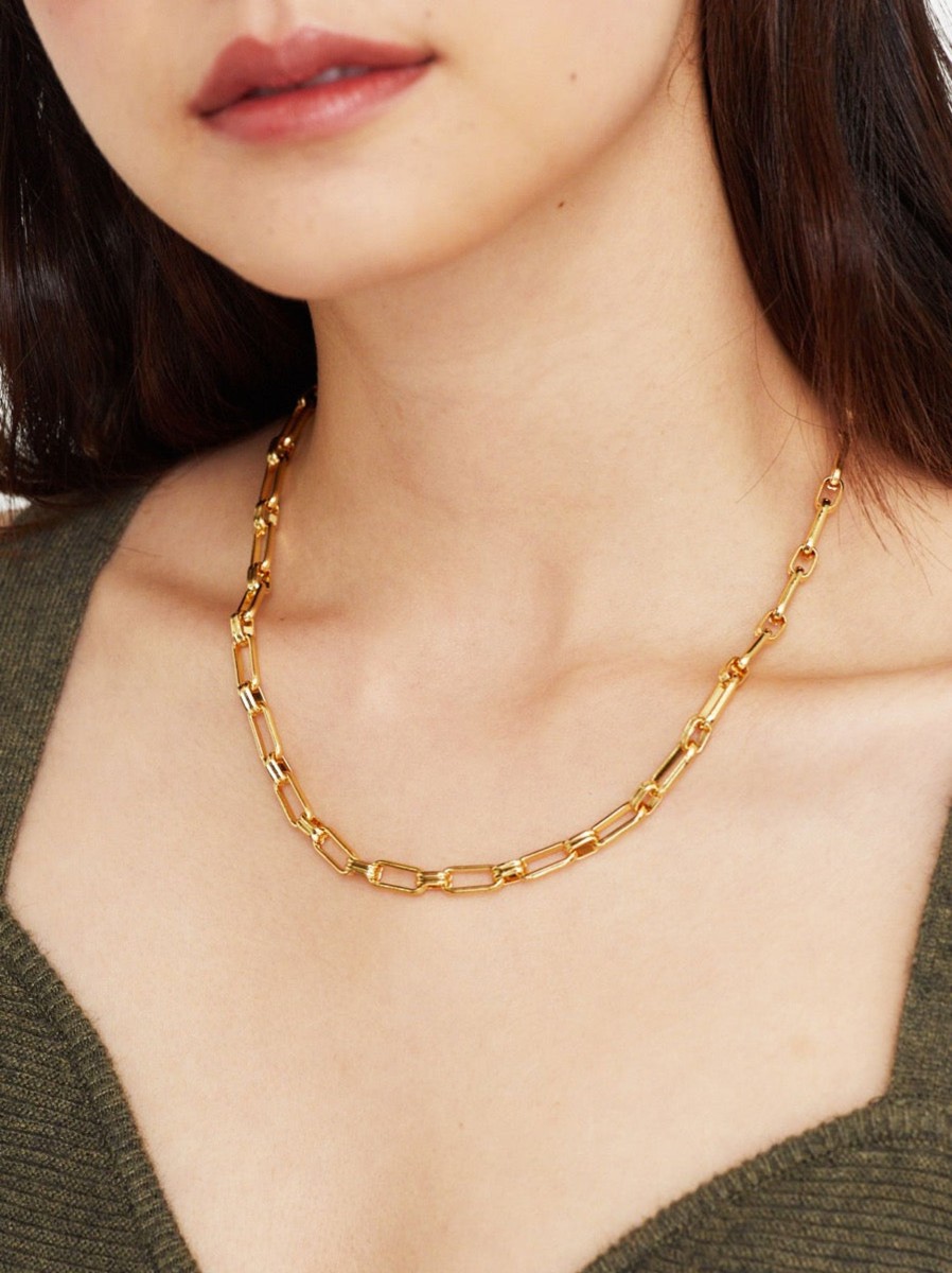 Jewellery Angels Whisper | Helios Gold Plated Chain Necklace