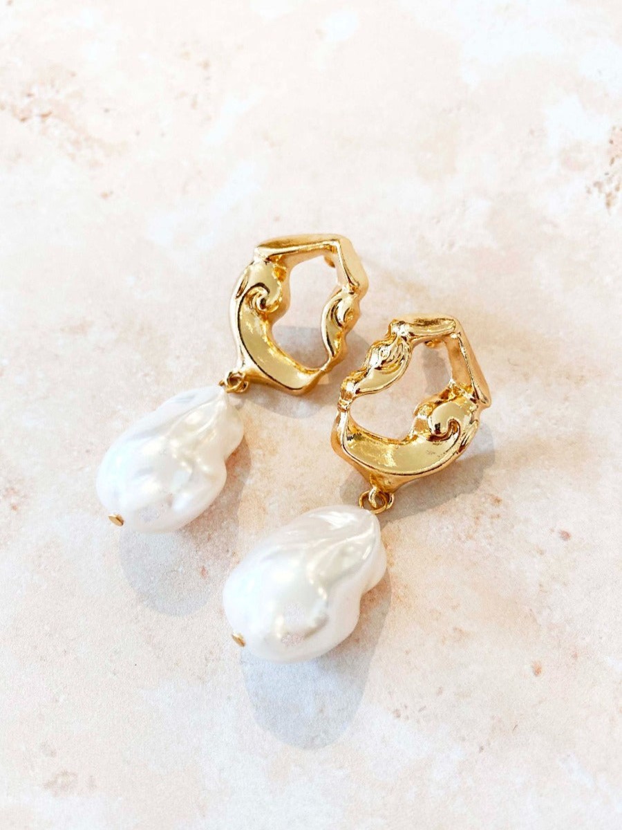 Jewellery Angels Whisper | Quanesia Pearl Drop Earrings