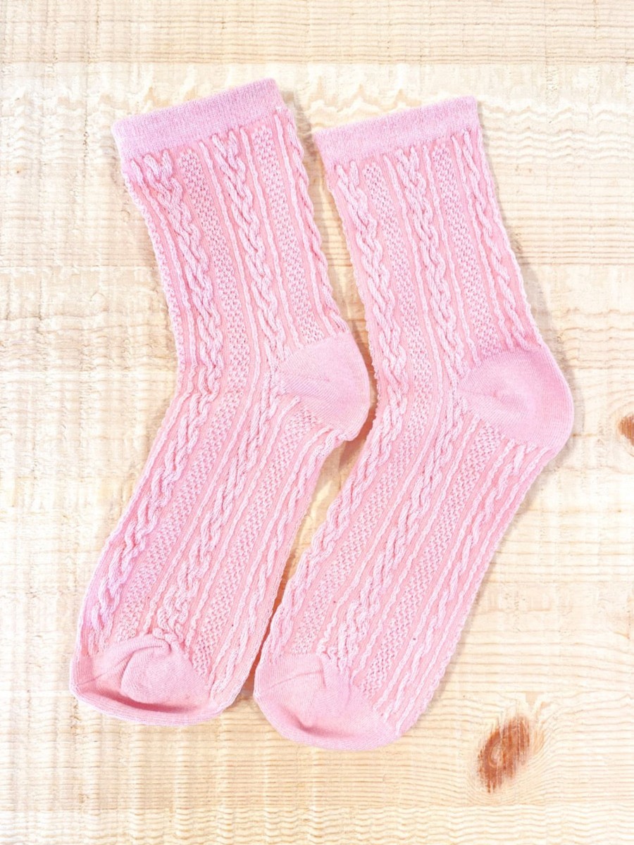 Other Angels Whisper | Knitted Cotton Crew Socks