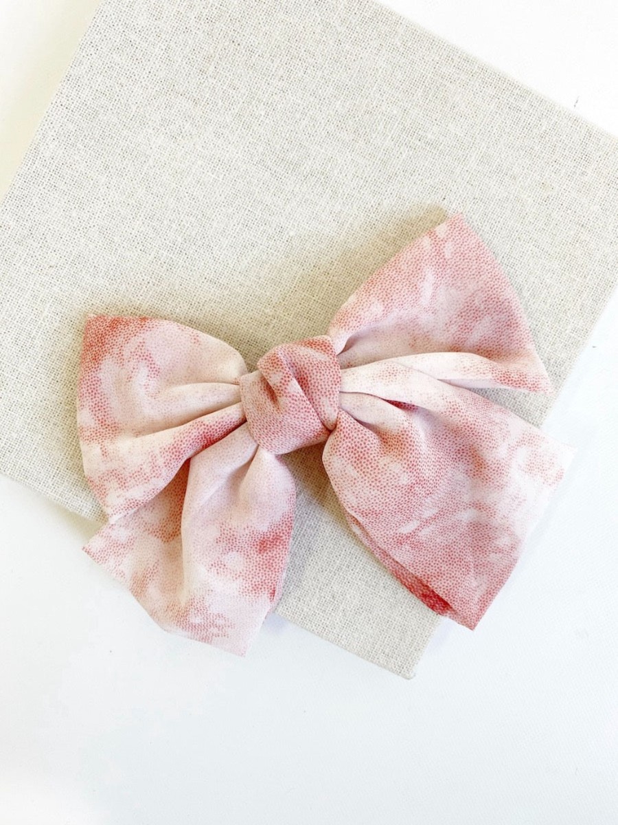 Hair Accessories Angels Whisper | Louisa Tie-Dye Bow Barrette