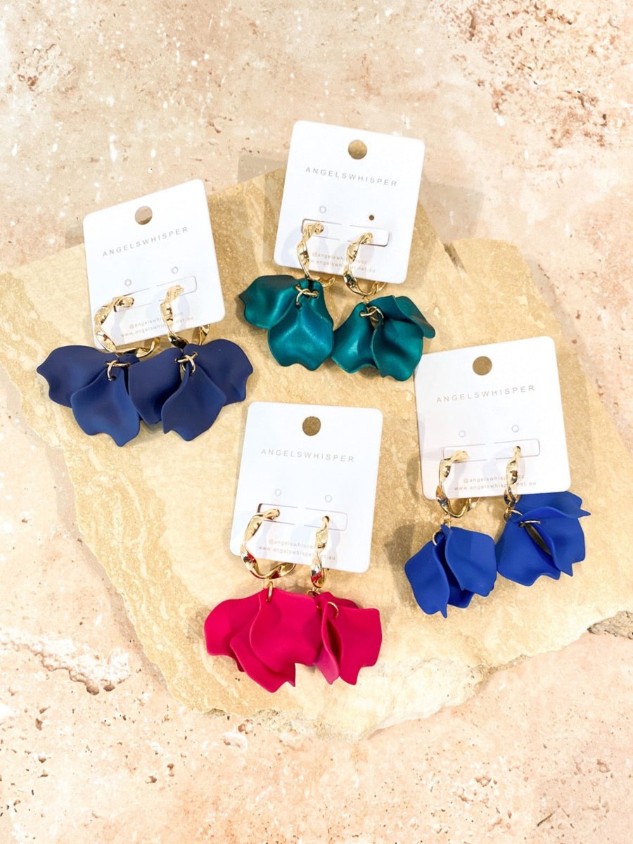 Jewellery Angels Whisper | Statement Petal Drop Earrings