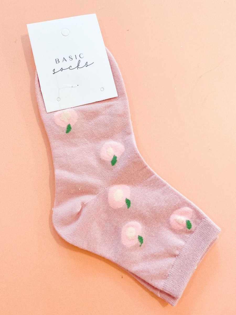 Other Angels Whisper | Just Peachy Crew Socks