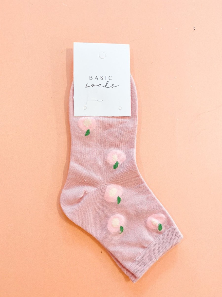 Other Angels Whisper | Just Peachy Crew Socks