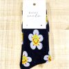 Other Angels Whisper | Smiley Flower Cotton Crew Socks