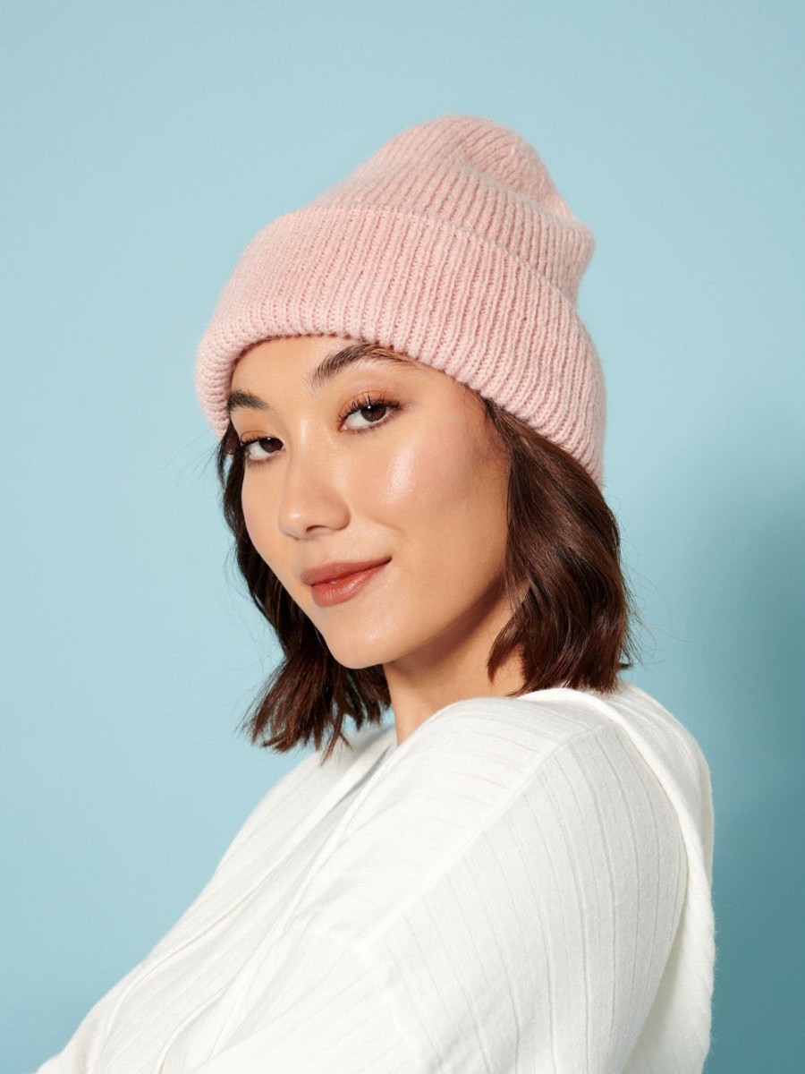 Headwear Angels Whisper | Solid Colour Plain Knit Beanie