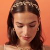 Hair Accessories Angels Whisper | Fairy Leaf Crystal Statement Headband