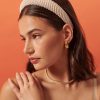 Hair Accessories Angels Whisper | Oblique Pearl Statement Headband