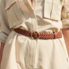 Other Angels Whisper | Emma Braided Round Buckle Belt