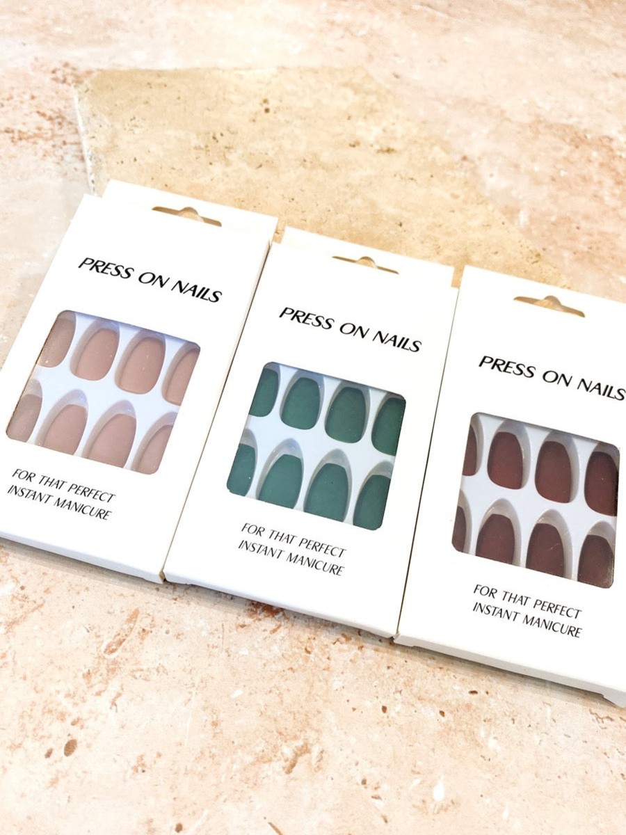 Other Angels Whisper | Matte Solid Colour Press On Nails