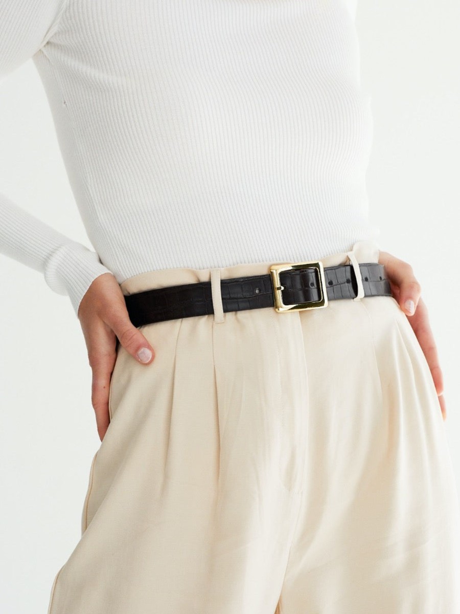 Other Angels Whisper | Dakota Basic Square Buckle Belt