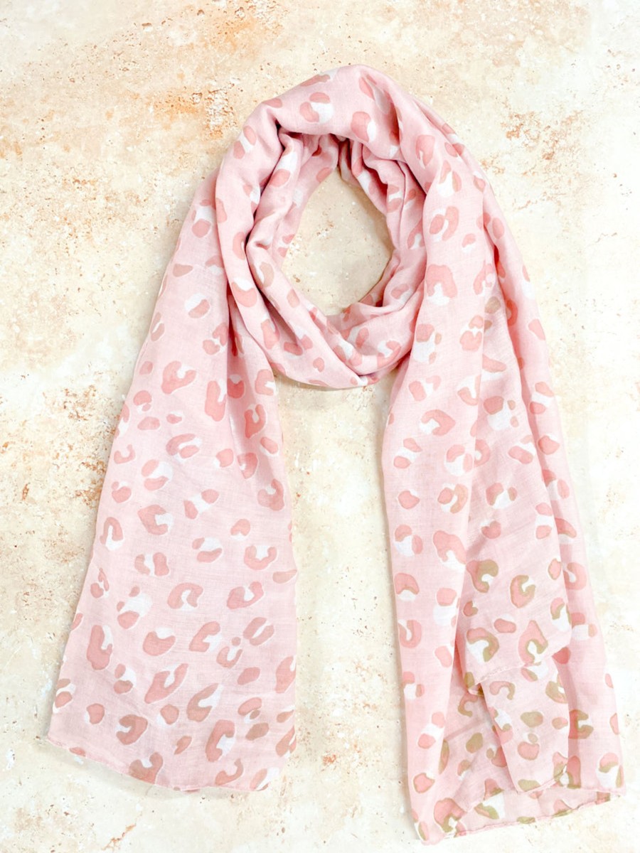 Scarves Angels Whisper | Pastel Leopard Lightweight Scarf