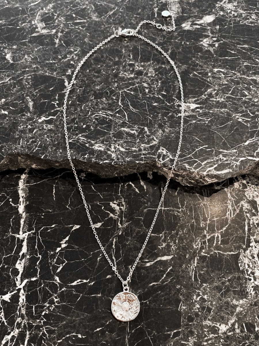 Jewellery Angels Whisper | Millia Silver Plated Coin Necklace