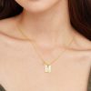 Jewellery Angels Whisper | Theta Gold Plated Charm Necklace