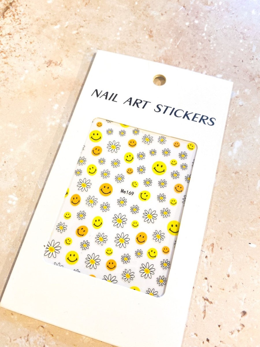 Other Angels Whisper | Daisy Smiley Nail Art Stickers