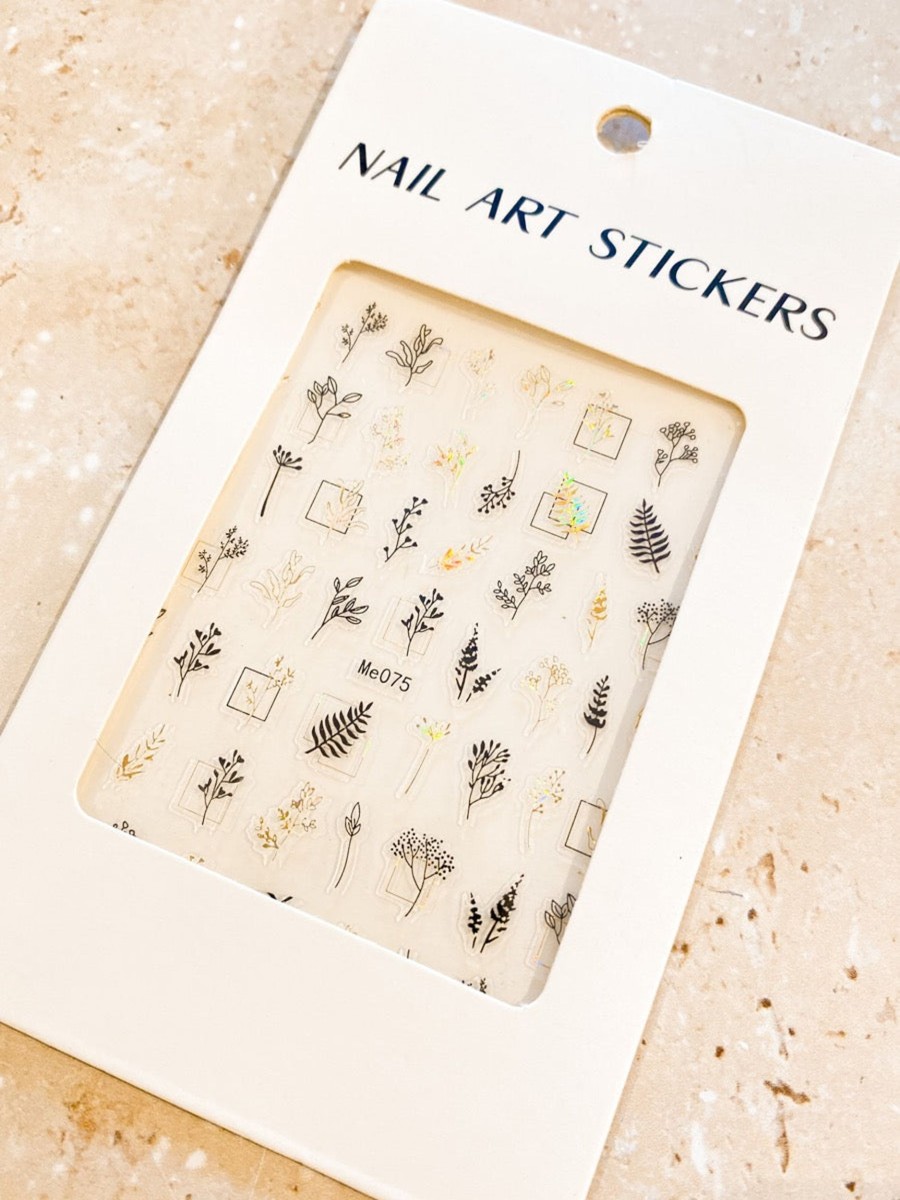 Other Angels Whisper | Leafy Line Art Nail Art Stickers