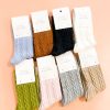 Other Angels Whisper | Winter Cable Woolen Crew Socks