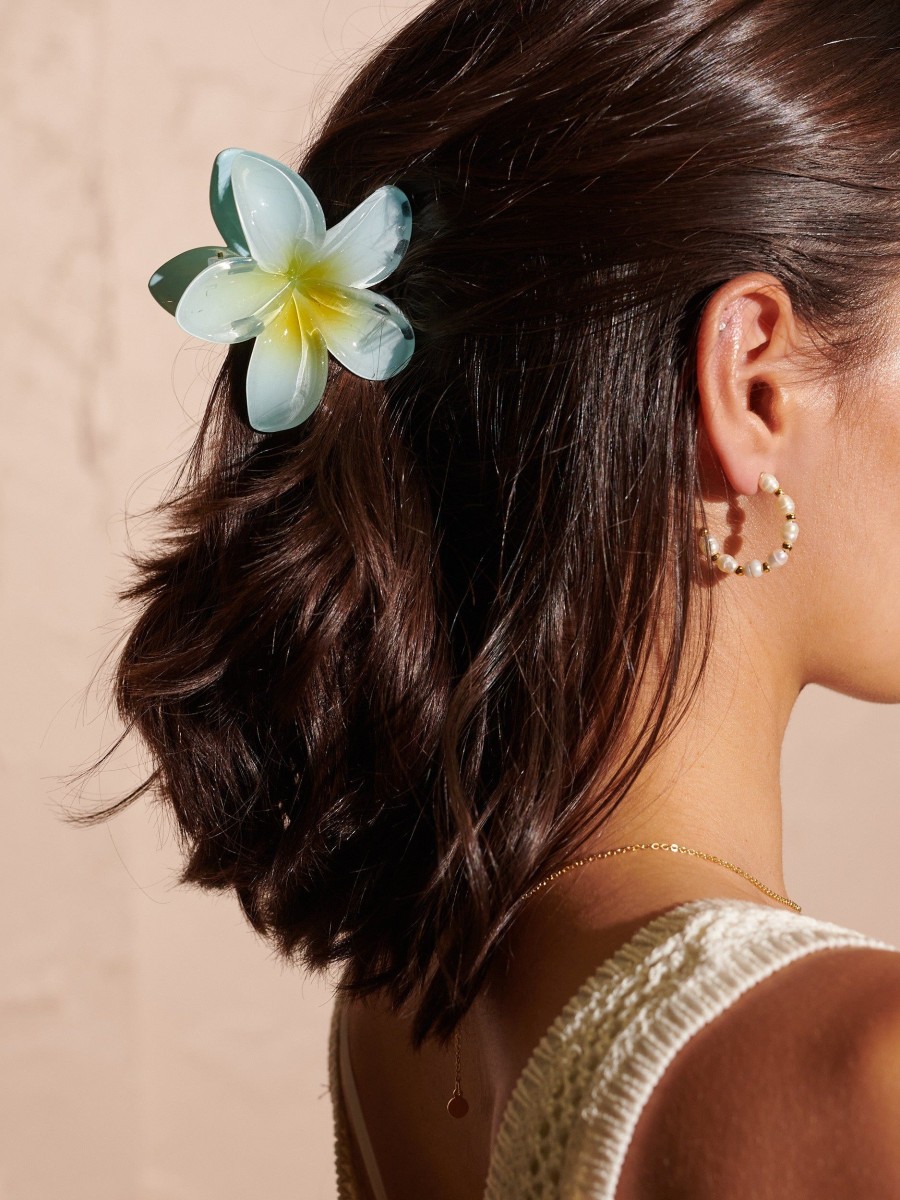 Hair Accessories Angels Whisper | Aloha Flower Claw Clips