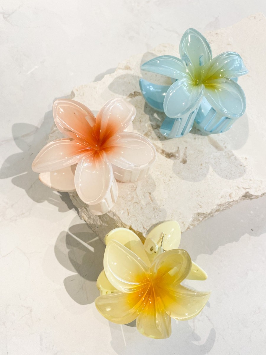 Hair Accessories Angels Whisper | Aloha Flower Claw Clips