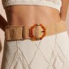 Other Angels Whisper | Acrylic Geometric Buckle Straw Belt