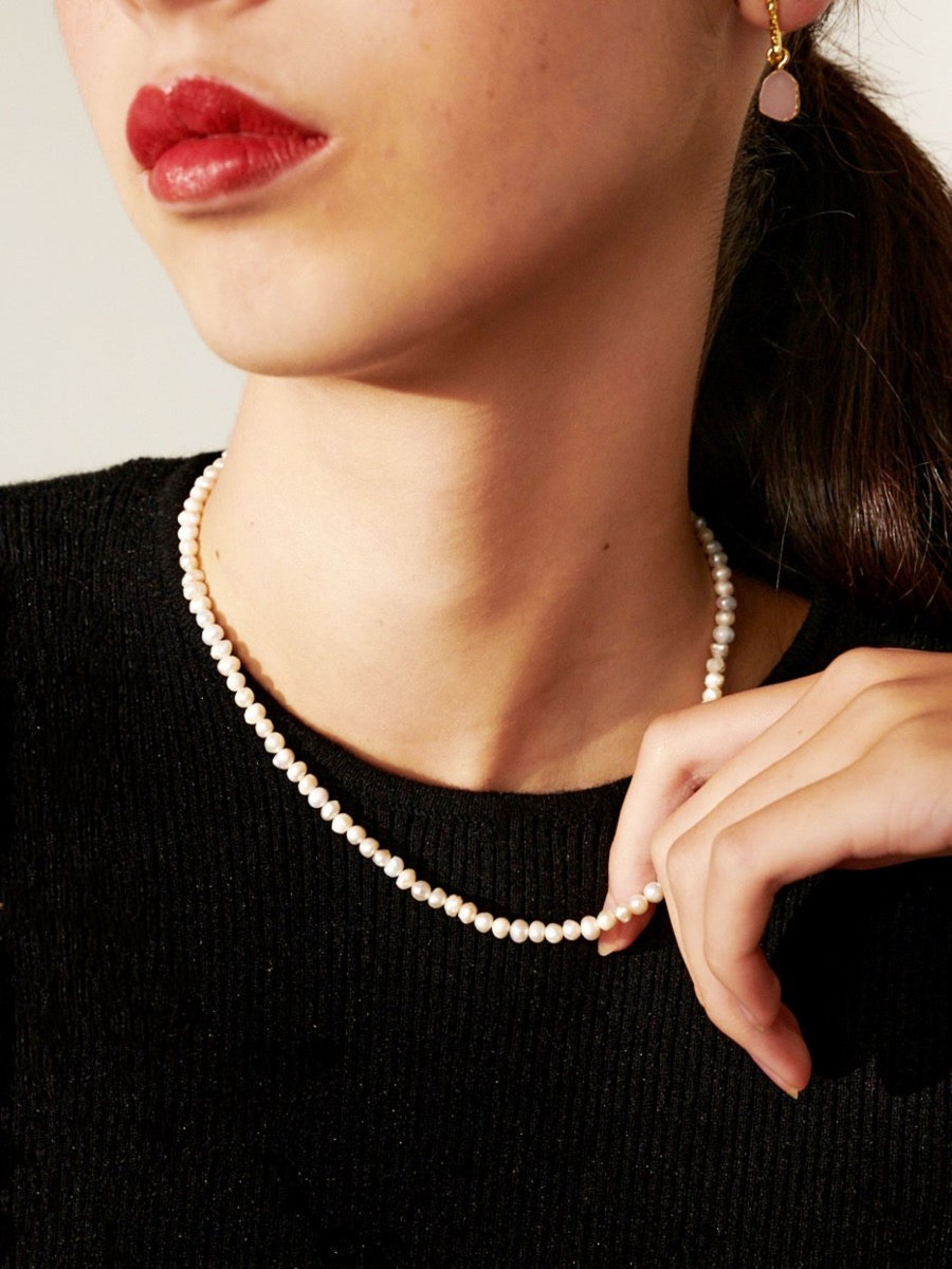 Jewellery Angels Whisper | Freshwater Pearl Gold Plated Choker