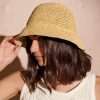 Headwear Angels Whisper | Holly Straw Bucket Hat