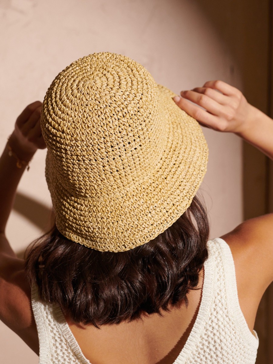 Headwear Angels Whisper | Holly Straw Bucket Hat