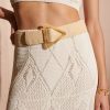 Other Angels Whisper | Acrylic Statement Buckle Straw Belt