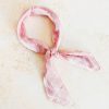 Scarves Angels Whisper | Floral Print Bandana Scarf Pink