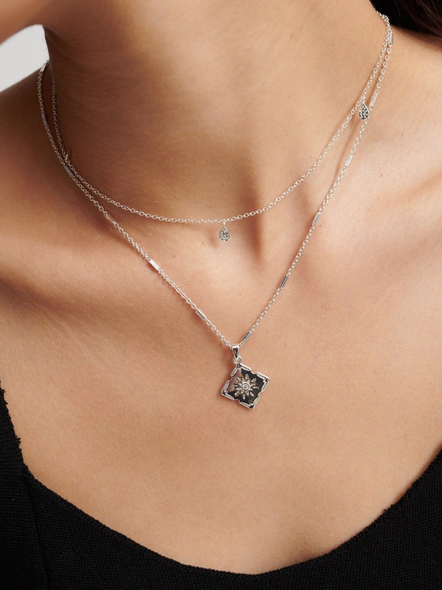 Jewellery Angels Whisper | Lori Silver Plated Charm Necklace