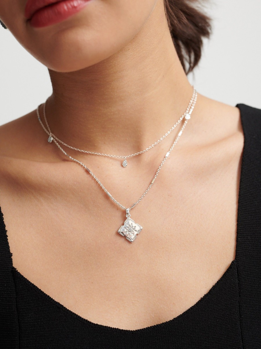 Jewellery Angels Whisper | Lori Silver Plated Charm Necklace