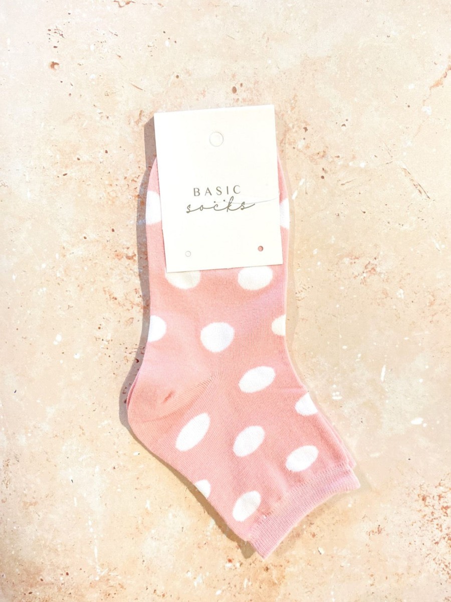 Other Angels Whisper | Polka Dot Crew Socks