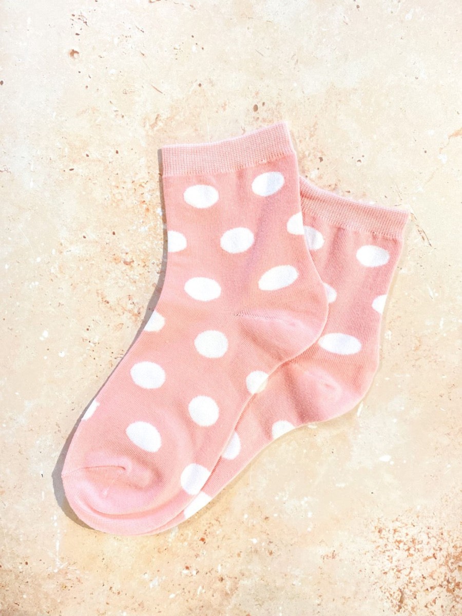 Other Angels Whisper | Polka Dot Crew Socks