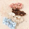 Hair Accessories Angels Whisper | Pastel Satin Slim Scrunchie Pack