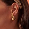 Jewellery Angels Whisper | Droplet 18K Gold Plated Earrings