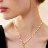 Jewellery Angels Whisper | Jamie Freshwater Pearl 18K Gold Plated Necklace