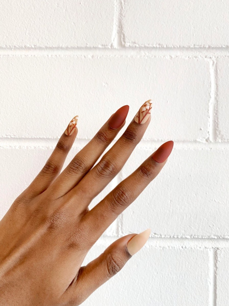 Other Angels Whisper | Matte Blossom Press On Nails