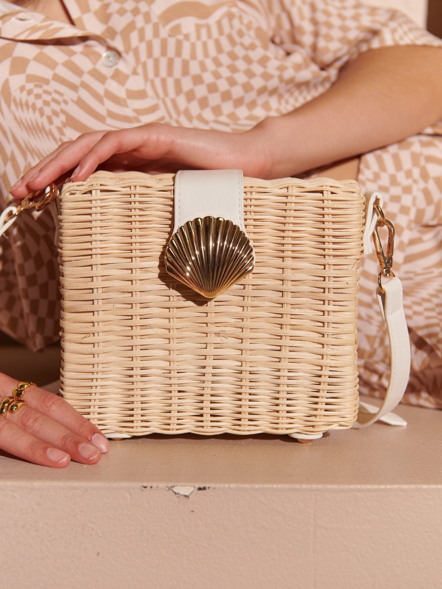 Bags Angels Whisper | Lucinda Straw Box Bag