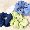 Hair Accessories Angels Whisper | Sky Textured Scrunchie Pack