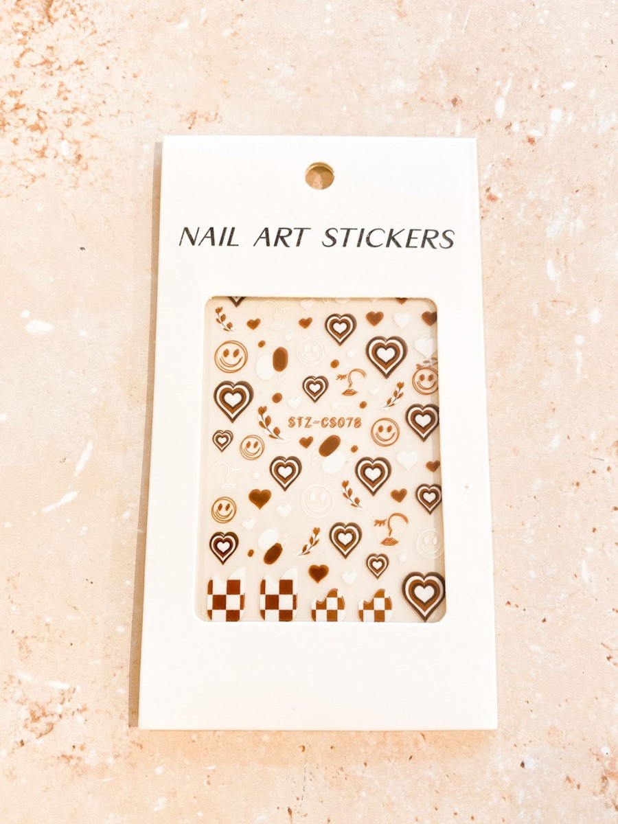 Other Angels Whisper | Y2K Hearts Smiley Nail Art Stickers