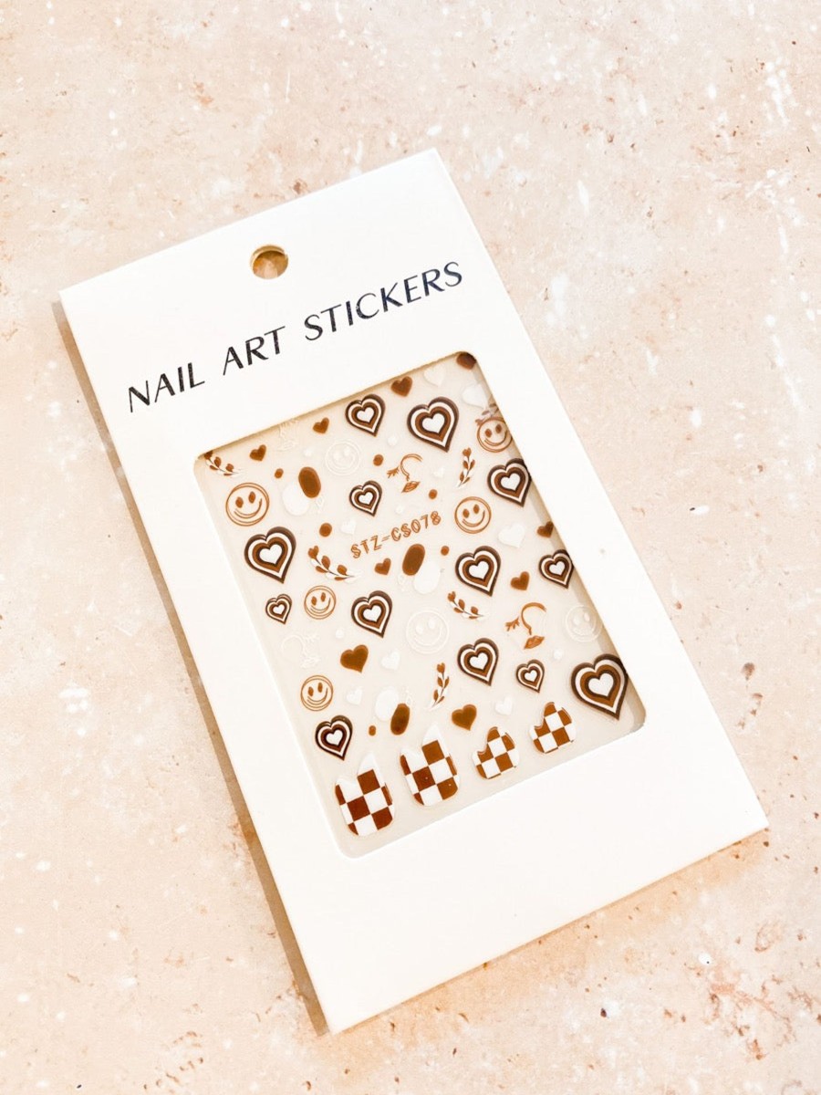 Other Angels Whisper | Y2K Hearts Smiley Nail Art Stickers