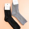 Other Angels Whisper | Angela Winter Plain Crew Socks