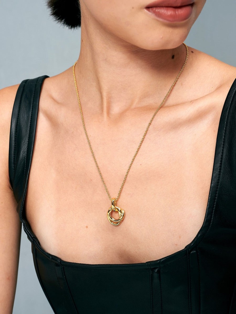 Jewellery Angels Whisper | Andie Charm Gold Plated Necklace