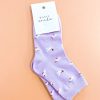 Other Angels Whisper | Birdie Print Crew Socks